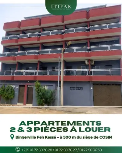APPARTEMENT 2 ET 3 PIECES 