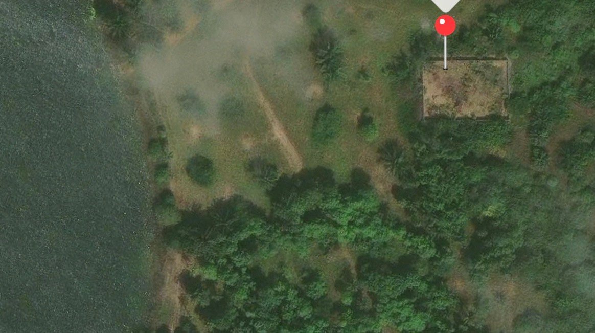 Vente terrain 633m2 Acd sur terre ferme bordure lac brakré à la baie des milliardaires 