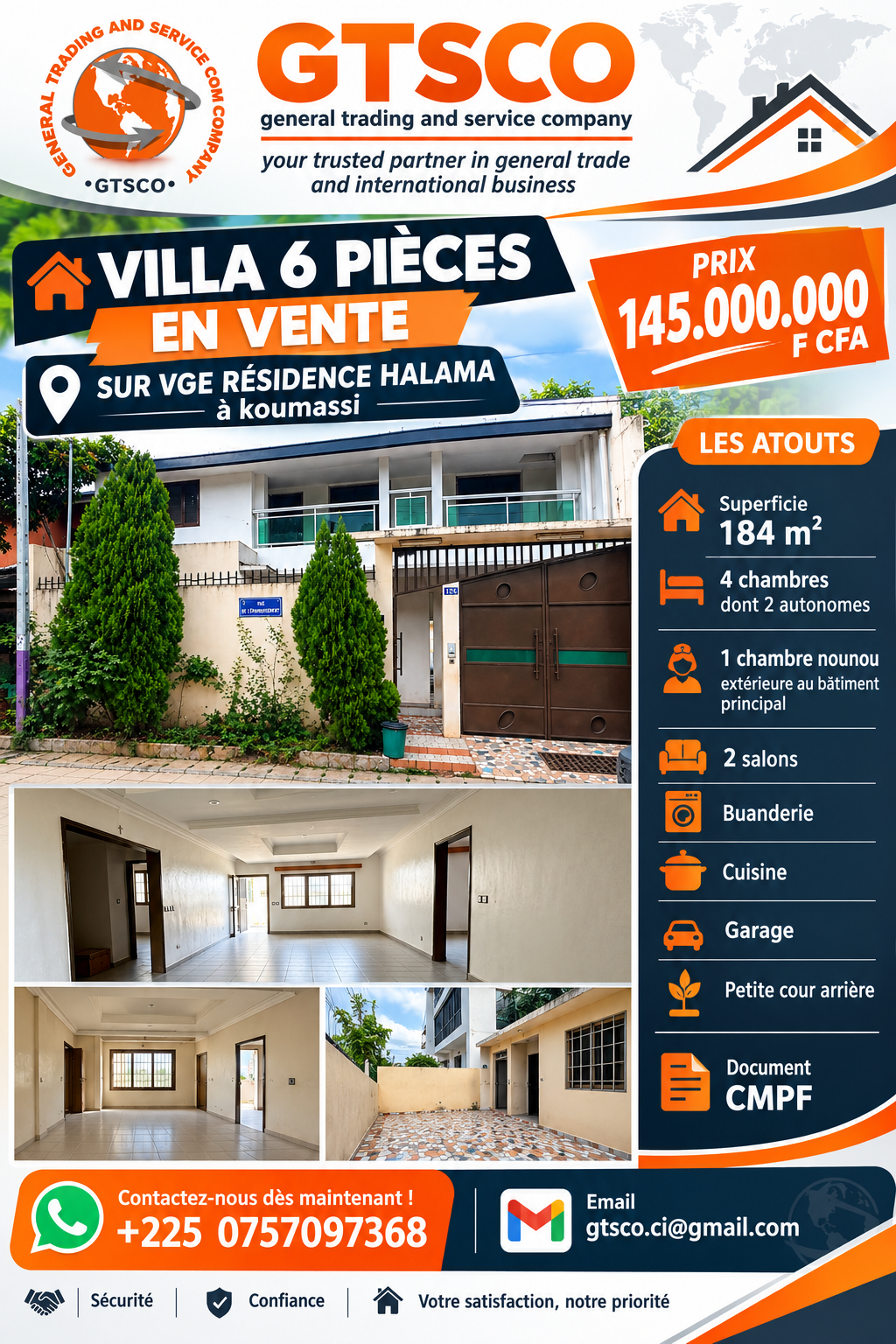 Résidence HALAMA sur le VGE à koumassi 