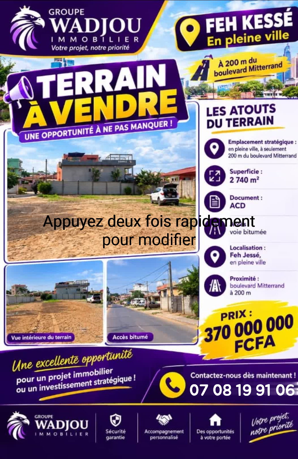 Terrains à vendre 