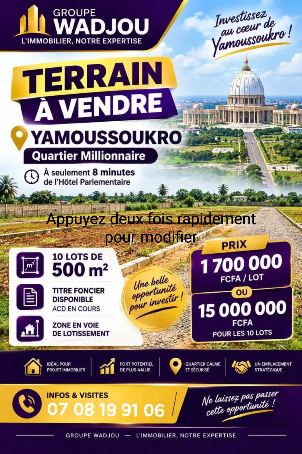 Terrains à vendre 