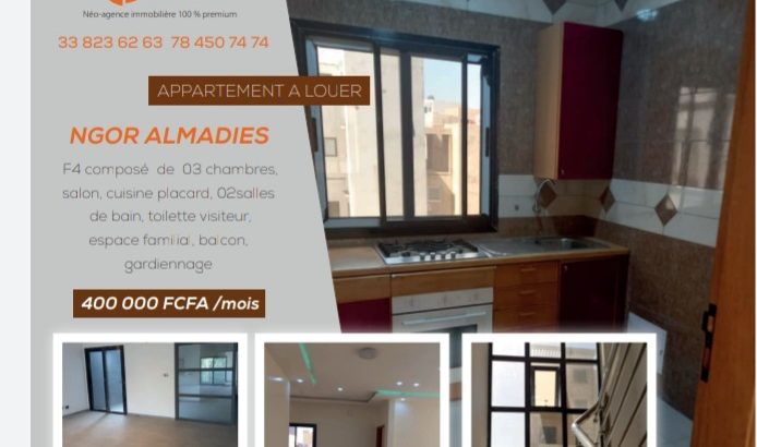 APPARTEMENT F4 A LOUER A NGOR ALMADIES